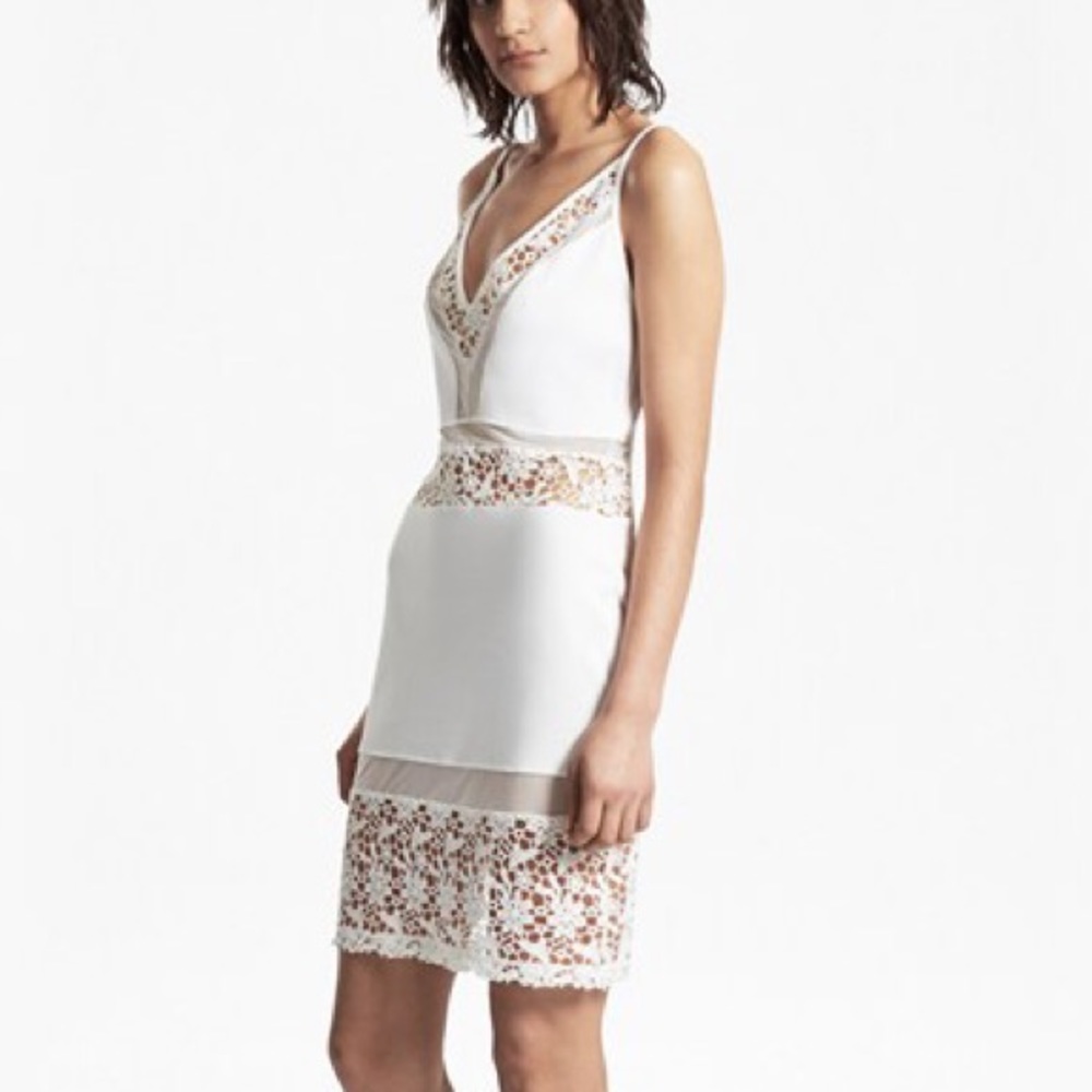 French Connection White Lacey Dress